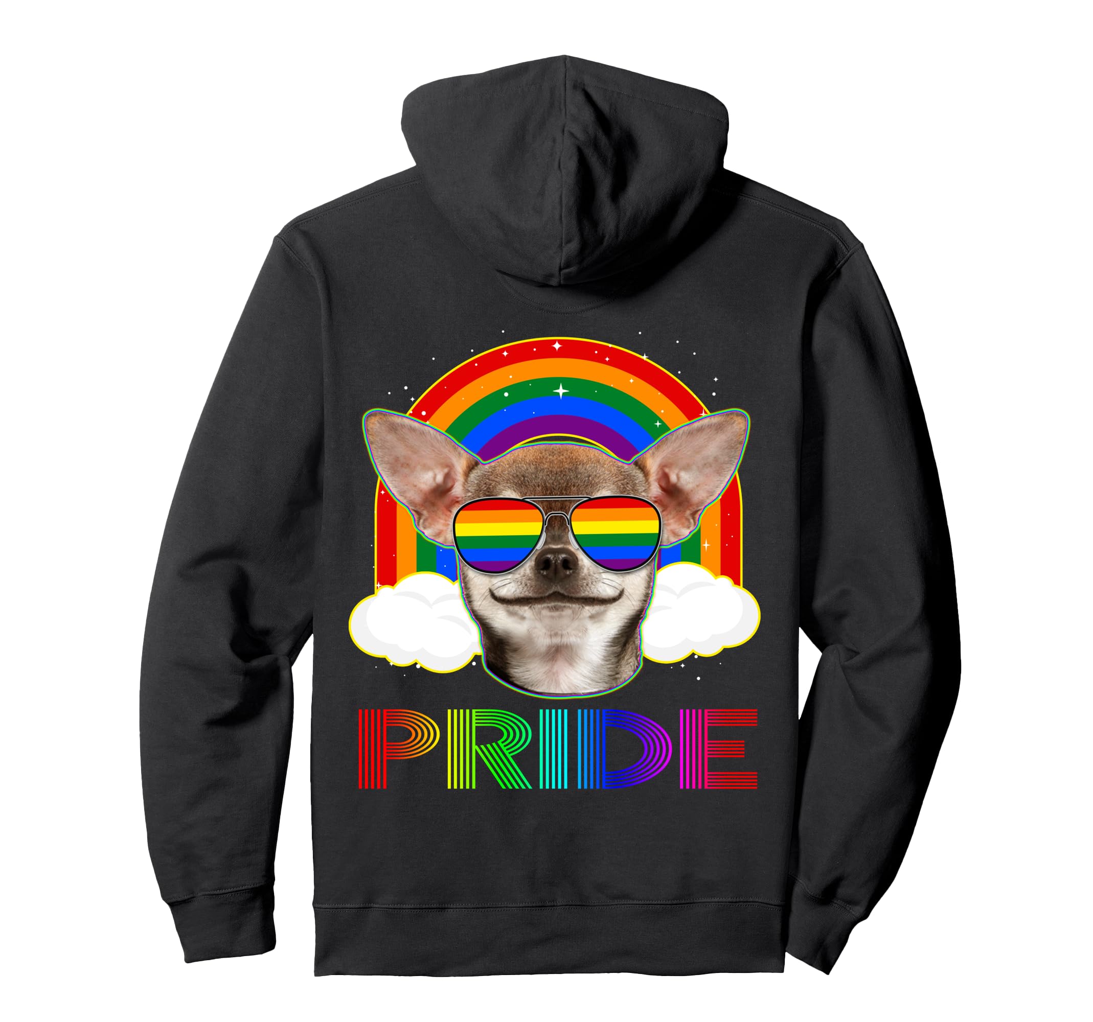 Chihuahua Dog LGBT Rainbow Gay Lesbian Funny LGBTQ Pride Pullover Hoodie