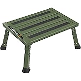 DEPSUNNY Adjustable RV Step Stool, 3-Step Height Adjustment, Foldable Legs, Wide Anti-Slip Surface,Supports Up to 1,000 lb, P
