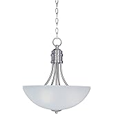 Maxim Logan-Three Light Invert Bowl Pendant in Modern style-15.5 Inches Wide by 17 inches high-Satin Nickel Finish -Traditi