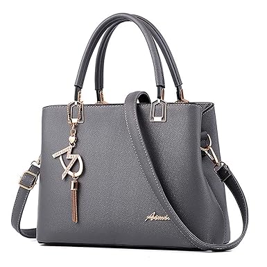 ToLFE Womens Purses and Handbags Shoulder Bags Ladies Designer Top Handle Satchel Tote Bag (Grey)