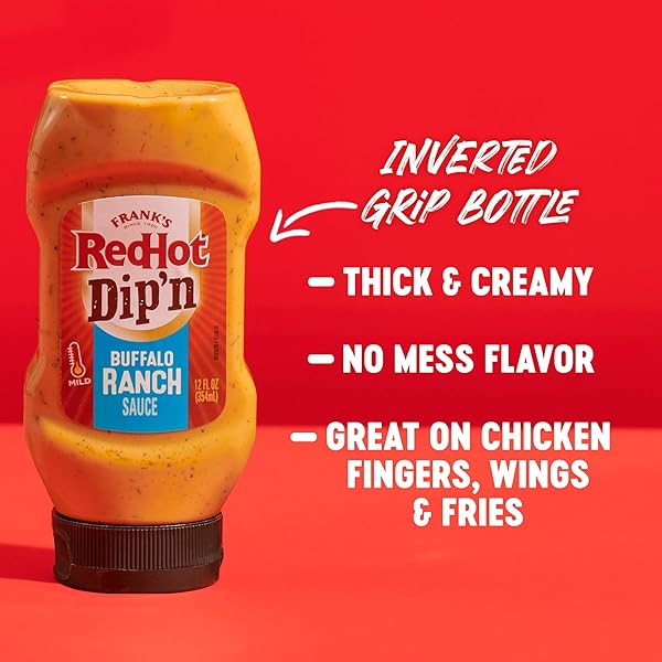 FRANK’S REDHOT DIP’N BUFFALO RANCH SAUCE, 12 FL OZ