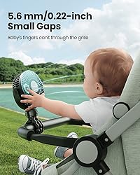 Gaiatop Mini Portable Stroller Fan, Battery