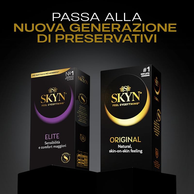 Elite - Preservativi Senza Lattice in Poliisoprene - Ultramorbidi e Ultrasottili, 22 Pezzi