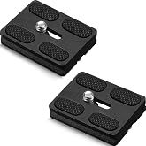 Frienda Quick Release Plate Tripod 1/4-20 DSLR,Pu50,Black | Tripod Mount Plate, Camera Tripod Mount for DSLR Camera Tripod Ball Head , Metal, 1.9 x 1.5 x 0.4 Inch