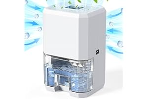 TILIBRA Dehumidifiers for Home, 42.5 OZ Dehumidifier for Bedroom, 3 Timer Modes & 7 LED Light Ultra Quiet Dehumidifier, Portable Small Dehumidifier for Bathroom, Basement, RV