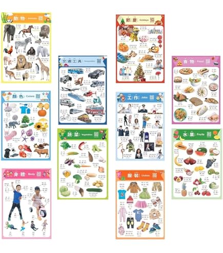 HAWILLOSCH 2pièces Affiche Éducative Audio Interactive Pour Tout-Petits