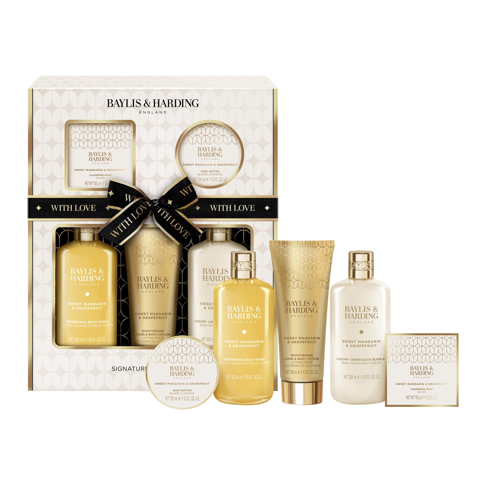Baylis & Harding Sweet Mandarin & Grapefruit Perfect Pamper Gift Set - Vegan Friendly (Pack of 1)