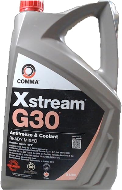 Comma XSM5L Xstream G30 Antifreeze and Coolant 5 Litre Ready Mixed Grey