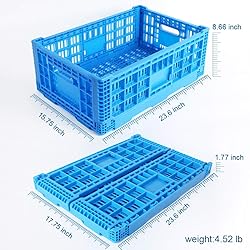 QTJH Collapsible Storage Bin Containe，52 Liter