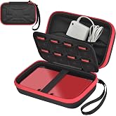 casmilee Handheld Console Case for Nintendo 3DS XL, 3DS, 2DS XL, Case Only | 16 Game Card Slots, Deep Charger Storage Pocket, Screen Divider, Hard Shell, for Kids, Collectors, Commutes, Trips