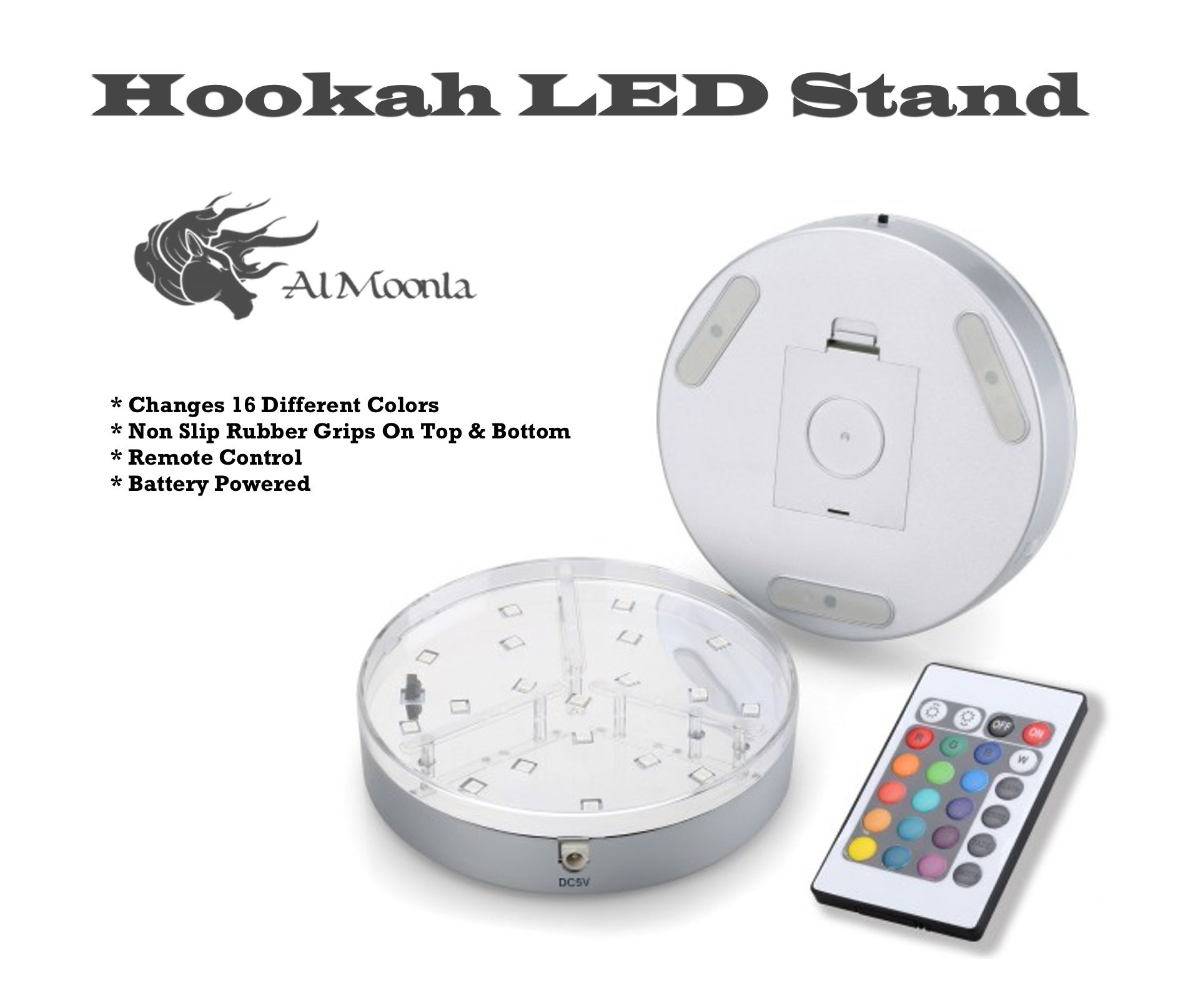 Grey Goose Vodka 1L Bottle Hookah with Color Changing LED Stand and