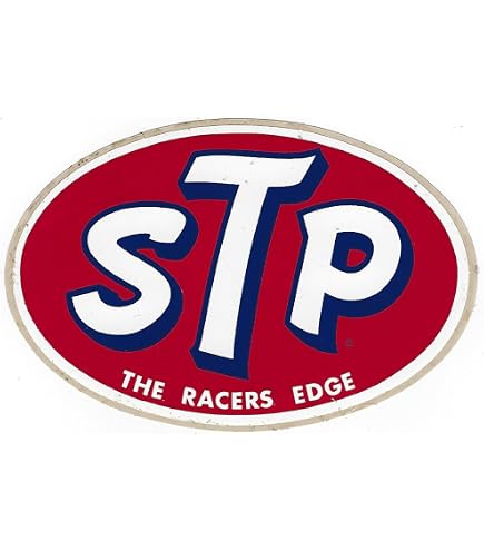 STP Indy Racer Racing Decal Sticker Vintage
