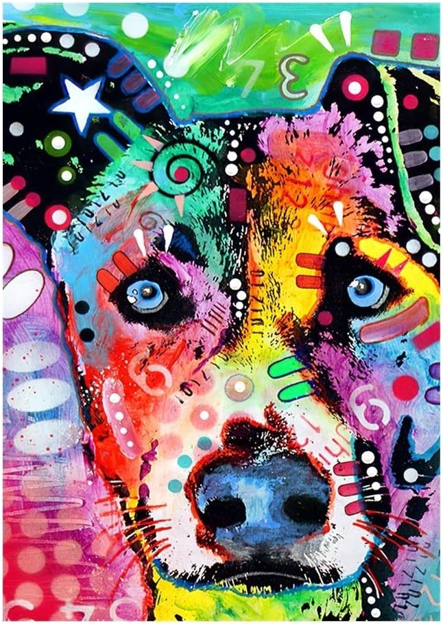 llkajes Colorful Dog Illustration,Wooden Jigsaw Puzzles for Adults Kids, 300/500/1000 Pieces for Boy Girl Friends Gift Toys Game Home Decoration ( Color : H , Size : 300pcs )