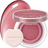 JUNG SAEM MOOL Artist Cushion Blush | Easy to Blend with Puff, Buildable Liquid Blush for Cheeks with a Dewy & Natural Finish, Korean Makeup (Rare Rose)