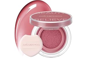 JUNG SAEM MOOL JUNGSAEMMOOL Artist Cushion Blush (Rare Rose) | Easy to Blend, Lightweight, Hydrating Korean Makeup Cushion Blush for Dewy & Glowing Cheeks