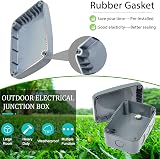 NineLeaf IP66 Waterproof Junction Box 9 Way 125x86x62mm ABS Outdoor Electrical view 2