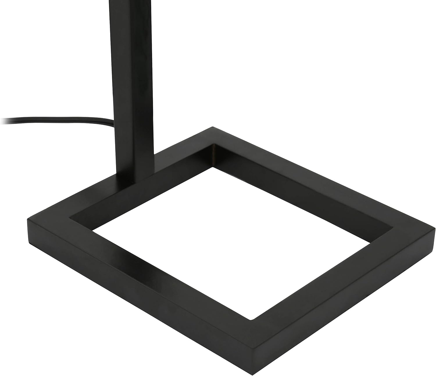 Henn&Hart FL0014 Modern farmhouse seeded floor lamp, One Size, Black - - 