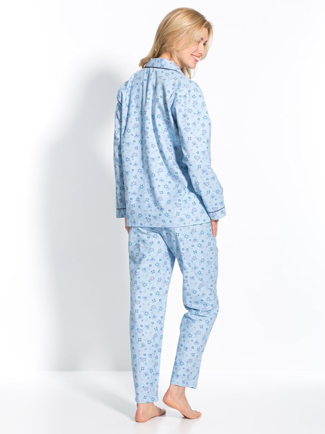 Pyjama en Flanelle Pur Coton Thermovitex Femme Ensembles ...