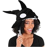 Sprazy Orca Costume Hat for Adults - Water-Spraying Orca Hat with Adjustable Fit