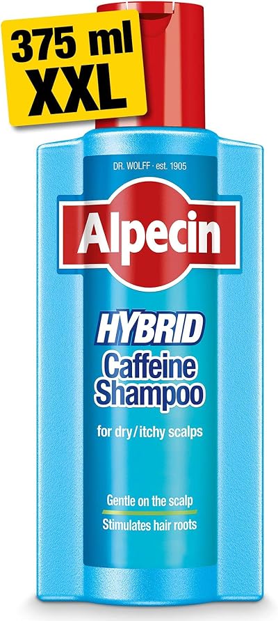 Alpecin Hybrid Shampoo 375ml – Natural Hair Growth for Sensitive Dry Scalp