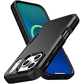 MXX for iPhone 17 Pro Case, Heavy Duty 3 in 1 Wing Design Protective Cover with MagSafe, Phone Case 2025 (Black)
