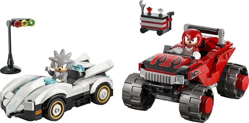 Sonic The Hedgehog: Carro Prateado do Knuckles vs Monster Truck 77118