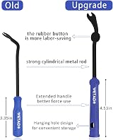 Wetado Trim Removal Tool 8pcs Car Upholstery Fastener Removal Kit Blue view 2