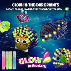 EPUMP Shell Painting Kit for Kids Ages 6-8 - Glow