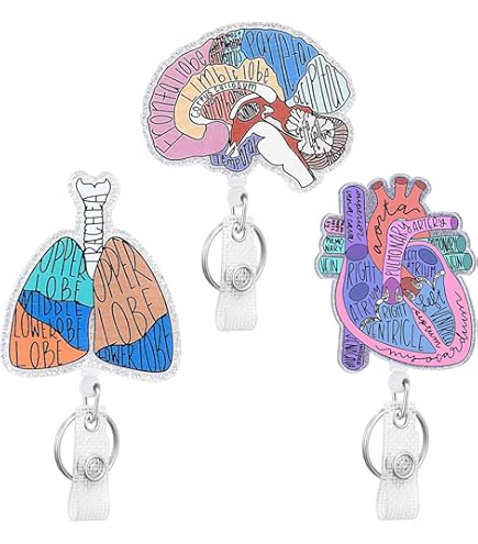 NQHJT - Clip Retráctil Para Placa De Abeja Y Flor Para Trabajadores De Oficina, Soporte Para Insignias Con Cierre De Garra, Clips De Carrete Para Profesores, Enfermera, Médico, Estilo