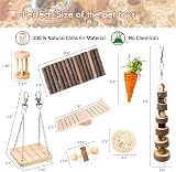 BBjinronjy Hamster Chew Toys Set Wooden Molar Tools for Small Rodents view 6