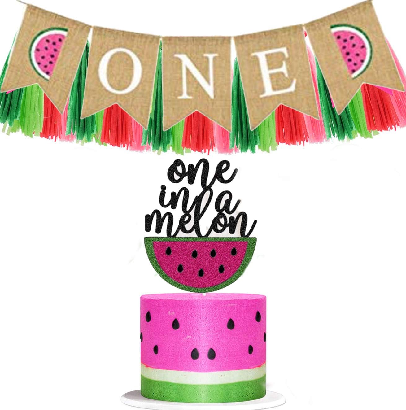 Amazon Com Inno Huntz Watermelon Party Decoration Rustic 1st