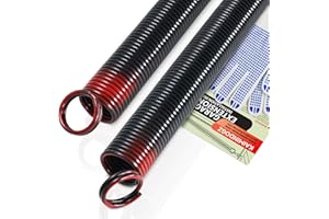 KaiMinDogz Pair of 150lb. Heavy Duty Garage Door Extension Springs Stretch Springs, 25" Long,Double Loop Ends, High Precision