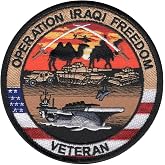 Armed Forces Operation Iraqi Freedom Veteran Collectible Novelty Patch