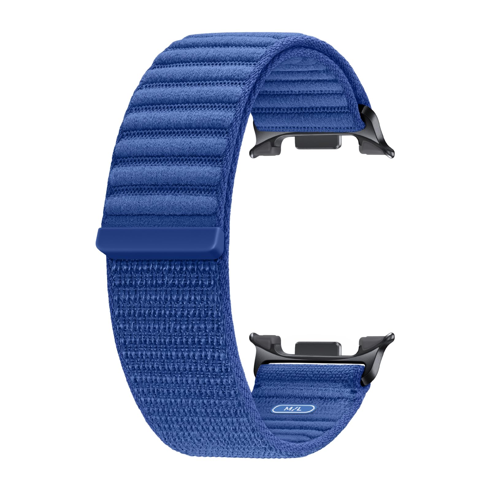 Samsung Galaxy Watch 8 Series Fabric Band, Nylon, Dynamic Lug System, Comfort Fit, Contoured Fit, Lightweight, Compatible with Galaxy Watch 8 and Watch 8 Classic, M/L Navy Image