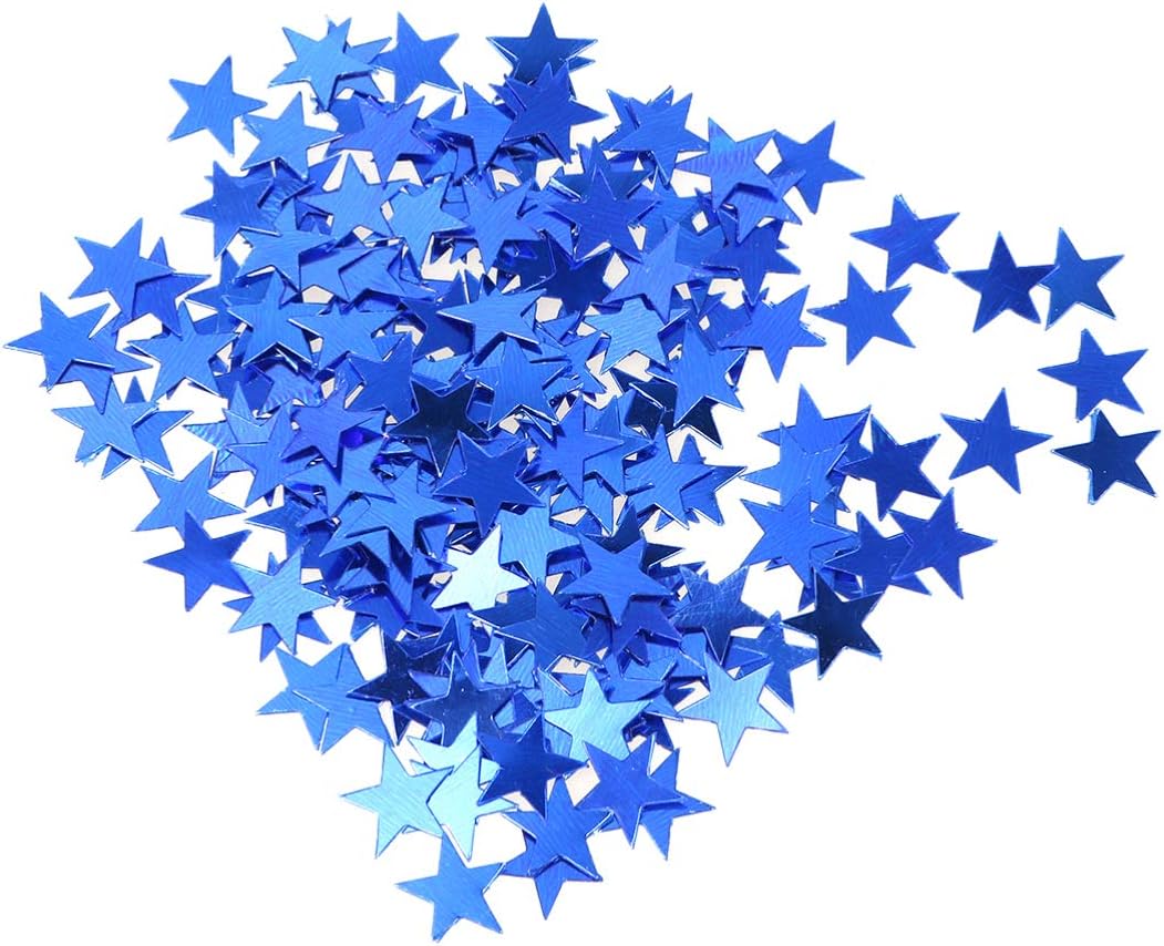 STOBOK Pentagram Confetti Small Sequin Star Shape Party Table Scatter Decorations Blue Silver Mini Glitter Sprinkles for Birthday Wedding Festival Celebration - Image 5