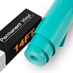 HTVRONT Turquoise Permanent Vinyl - 12" x 14 FT