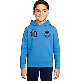 Icon Sports Officially Licensed Argentine Football Association Lionel Messi Pullover Hoodie - Unisex Kids