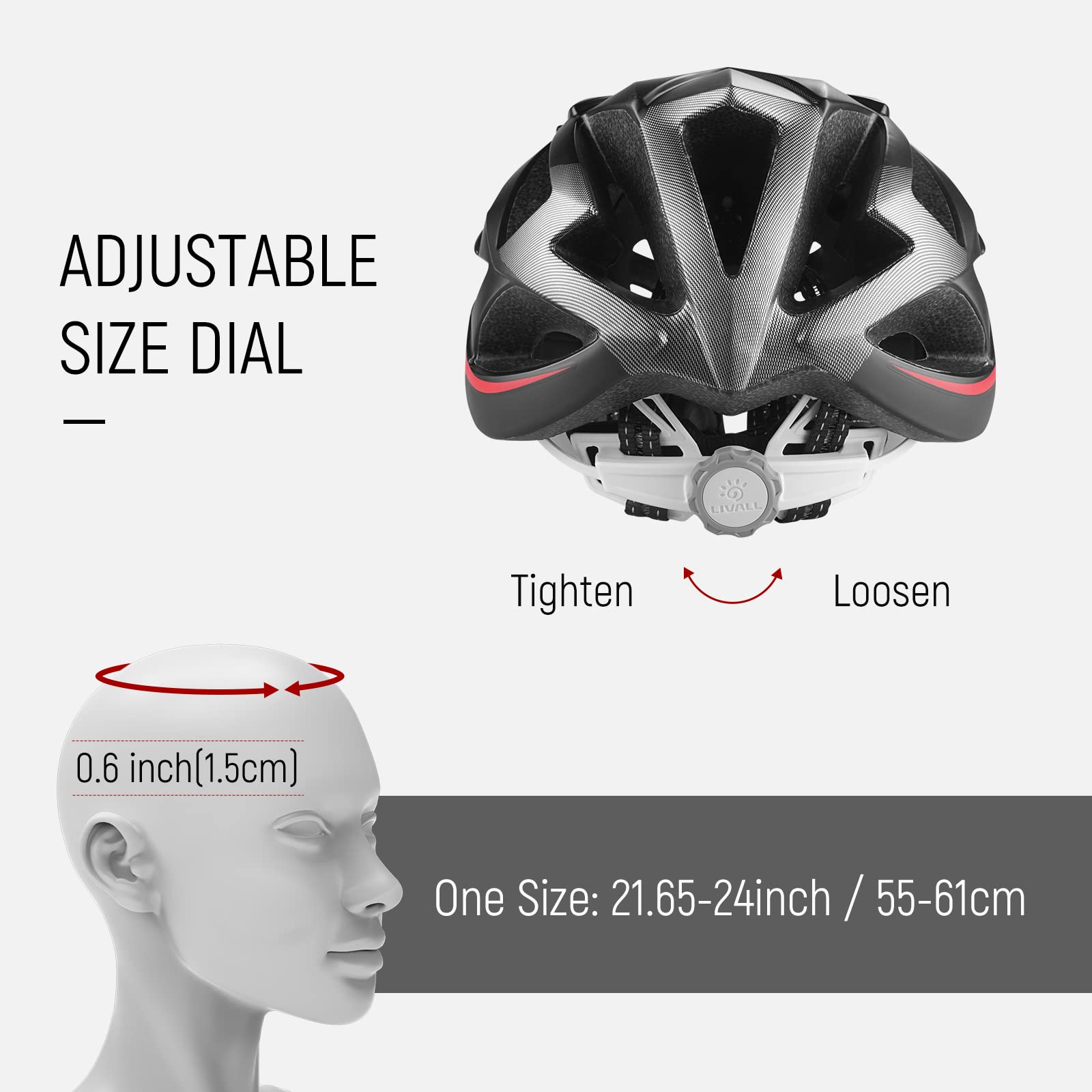 LIVALL Smart Helmet, with Turn Signal Tail Lights, Bike Helmet, SOS