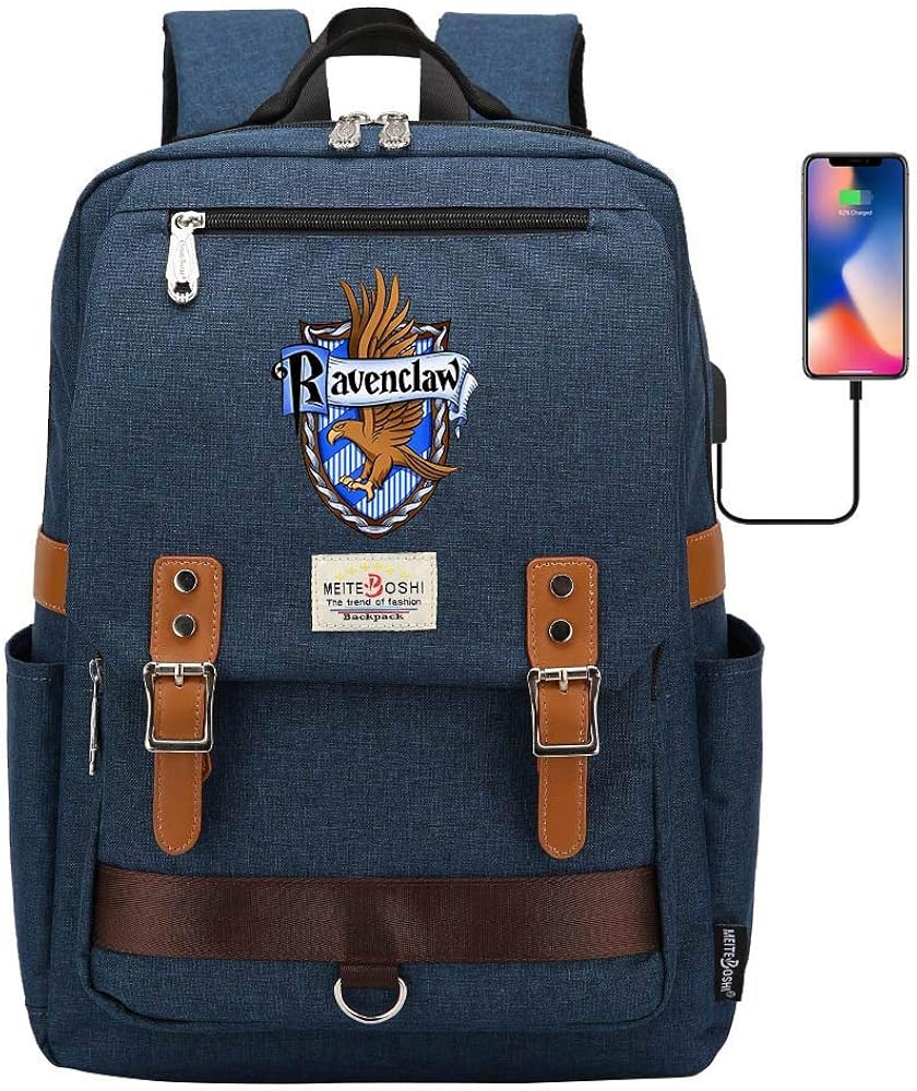 Hogwarts Ravenclaw College Backpack，Harry Potter Laptop School Bag