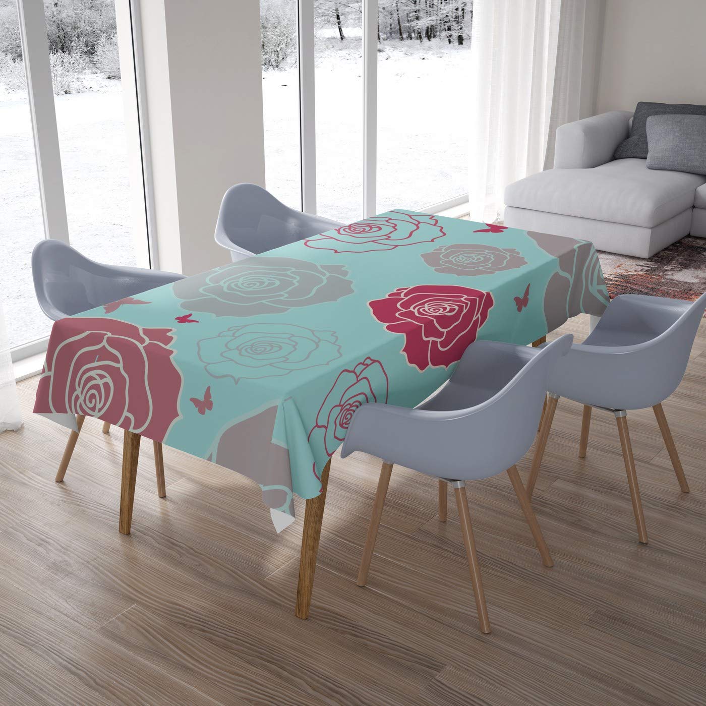 Bonamaison Kitchen Decoration, Tablecloth, 140cm x 200cm - Designed and Manufactured in Turkey