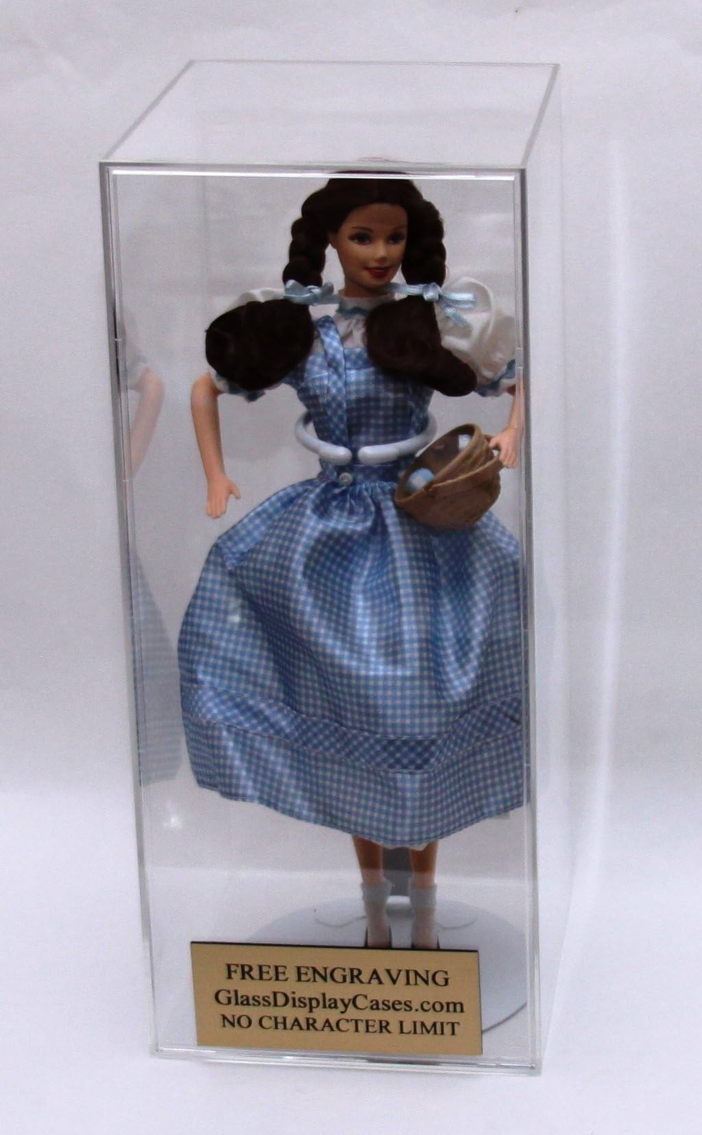 Keepsakes Under Glass 12 inch Doll Size Engraved Acrylic Display Case