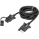 MECMO 4 Pin Flat Trailer Extension Cable 9FT, 18AWG 4 Way Trailer Wiring Conenctor Harness Vehicle-Side Trailer-Side 4 Prong Trailer Light Plug Trailer Hitch Wire Heavy Duty Copper 108&rdquo; Jacket Cable