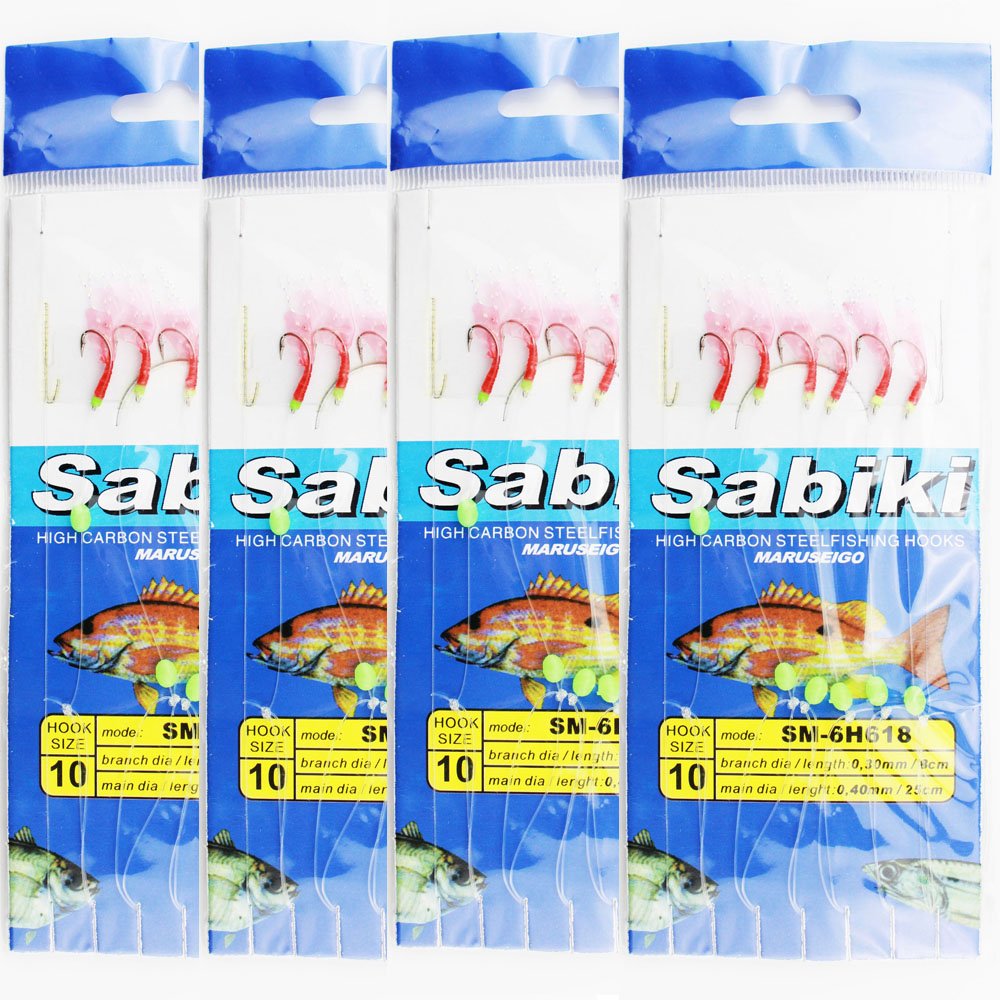 柔らかい Luengo 5パック海水淡水釣りsabikiリグルアー疑似餌魚スキン釣りリグ B07dh2cjzy Withにフック釣りcatching餌リグルアーassortment 10 8 オモリシンカー Melnor Com