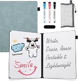 AGM Dry Erase Mini Whiteboard A4 30x21.5 cm Double-Sided with 3 Pens Kit