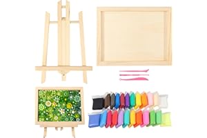 HANSILK Clay Art & Frame Kit - Mother's Day Gift for Mom, All-in-One Craft Set with Basswood Frame & Clay Tools for Kids, Adults | DIY Home Décor, Family Bonding Activity, Creative Holiday Gifts