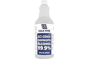 MaxTite 99.9% Isopropyl Alcohol ACS Reagent Grade (32 fl oz) - High Purity Premium ACS Reagent Lab Grade - Made in USA