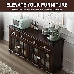 CcHhyyt 2 Pack Leather Cabinet Knobs Hand-Stitch