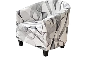 CRFATOP Club Chair Slipcover Stretch Tub Chair Cover Armchair Slipcovers Non-Slip Tub Chair Slipcover Couch Cover Elastic Sofa Cover for Bar Counter Living Room,A01