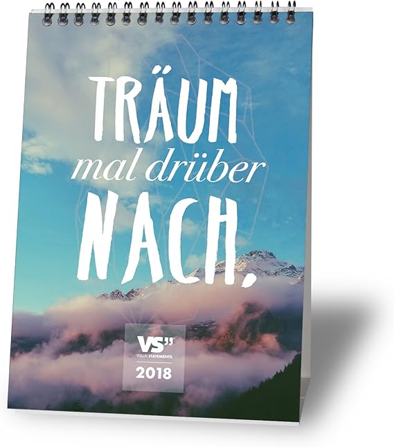 VISUAL STATEMENTS Tischkalender 2018 Kalender DIN A5 Wochenkalender