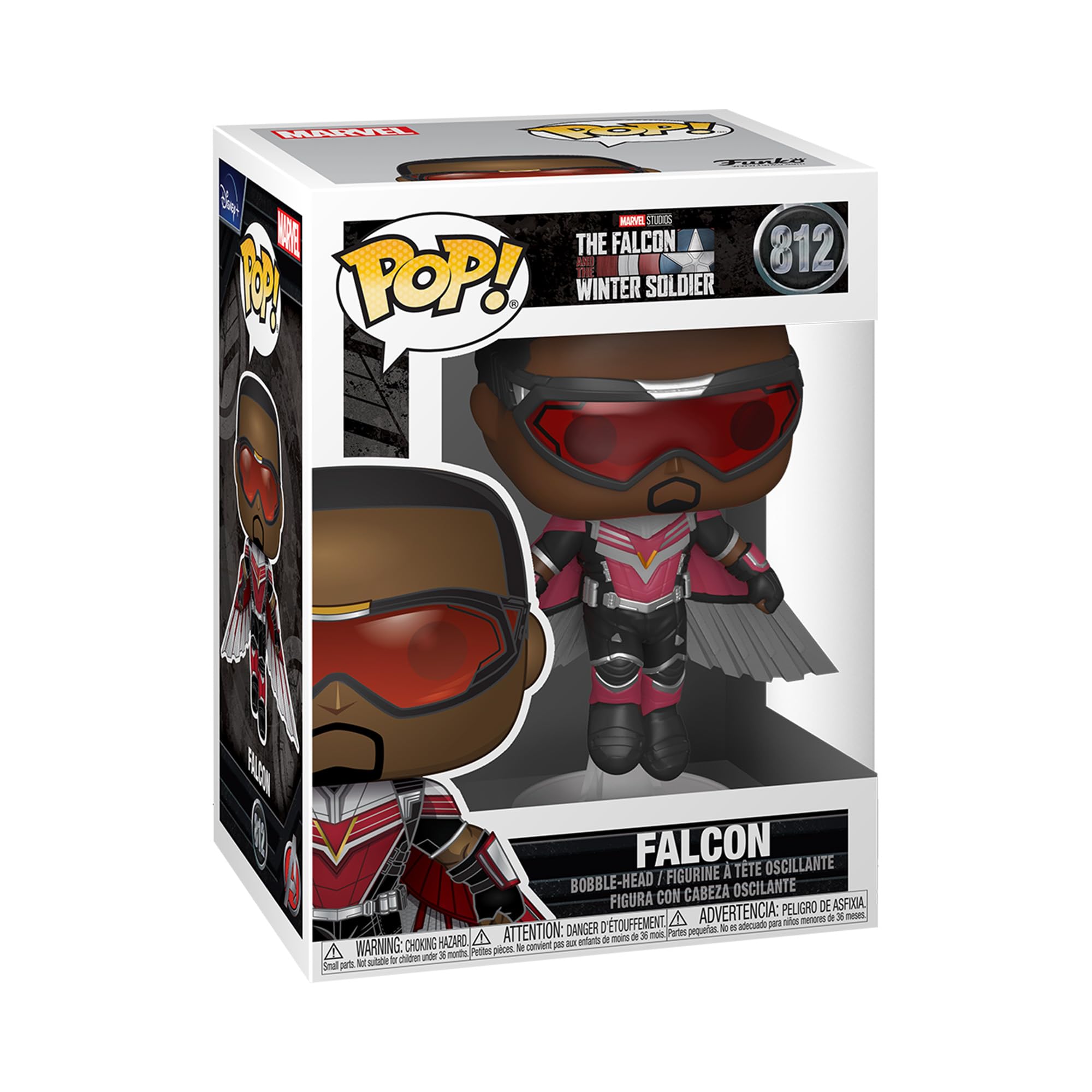 Funko POP! Marvel: the Falcon & Winter Soldier - Falcon - (Flying Pose) - the Falcon and the Winter Soldier - Collectable Vinyl Figure - Gift Idea - Official Merchandise - Toys for Kids & Adults
